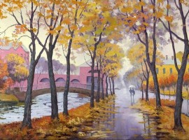 Thi công tranh sơn dầu